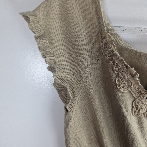 JohnPaulRichard Knit Cap Sleeve Top Sz M - Picture 5 of 11